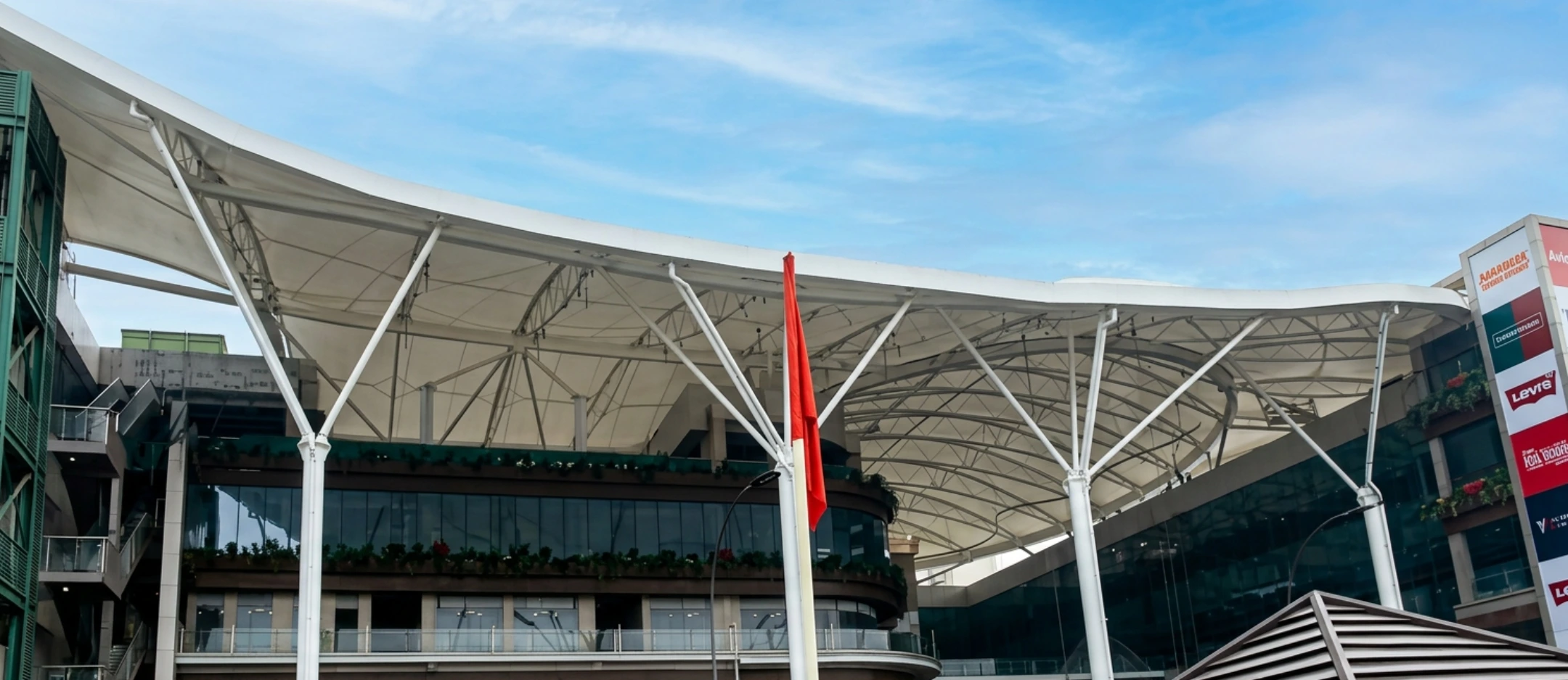 Gazebo Tensile Structure for Outdoor Garden by Ekra Decor