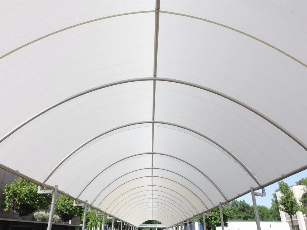 Real Tensile Structure installation by Ekra Decor